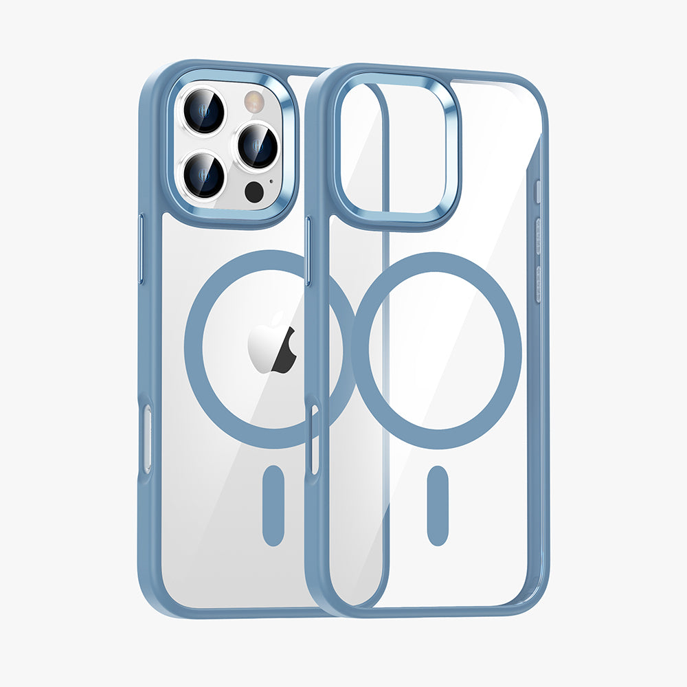 Highly transparent soft frame magnetic mobile phone protective case